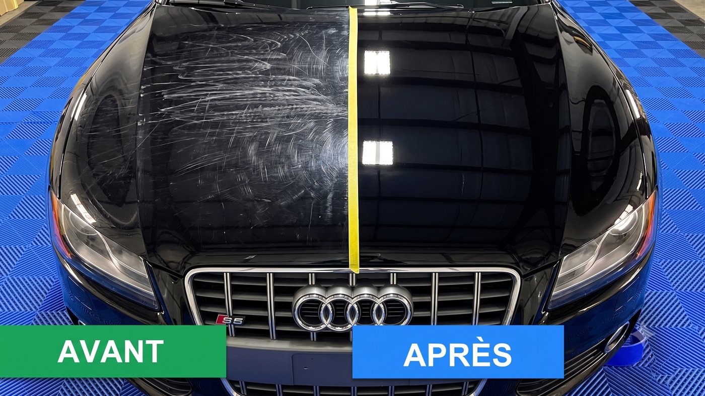 Capot Audi avant/après